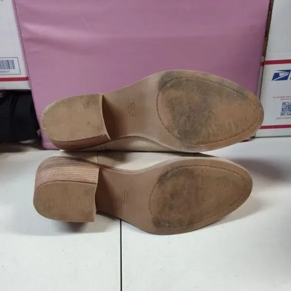 Toms Women's 10 Beige Leather Ankle Booties - Picture 8 of 10
